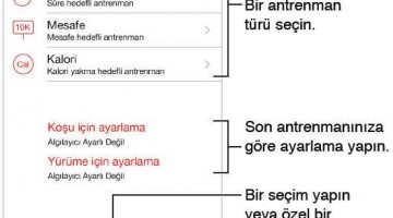 İphone Nike + iPod Özellikleri ve Ayarları